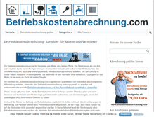 Tablet Screenshot of betriebskostenabrechnung.com